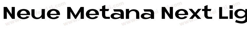 Neue Metana Next Light字体转换